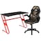 Flash Furniture Red Gaming Desk and Chair Set with Cup Holder BLN-X10RSG1030-CAM-GG - alternate 8
